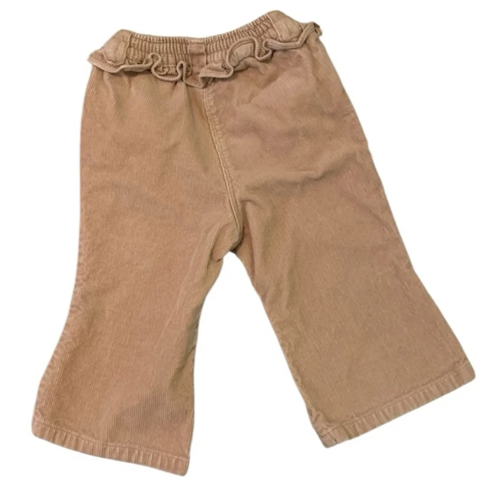 Gymboree Western Cowgirl Park City Boot Tan Corduroy Ruffle Pants 12-18 Months